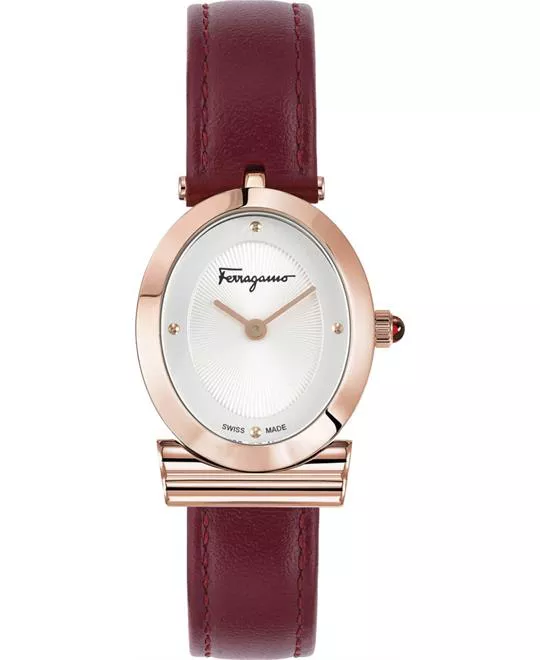 Salvatore Ferragamo Miroir Leather Watch 22mm