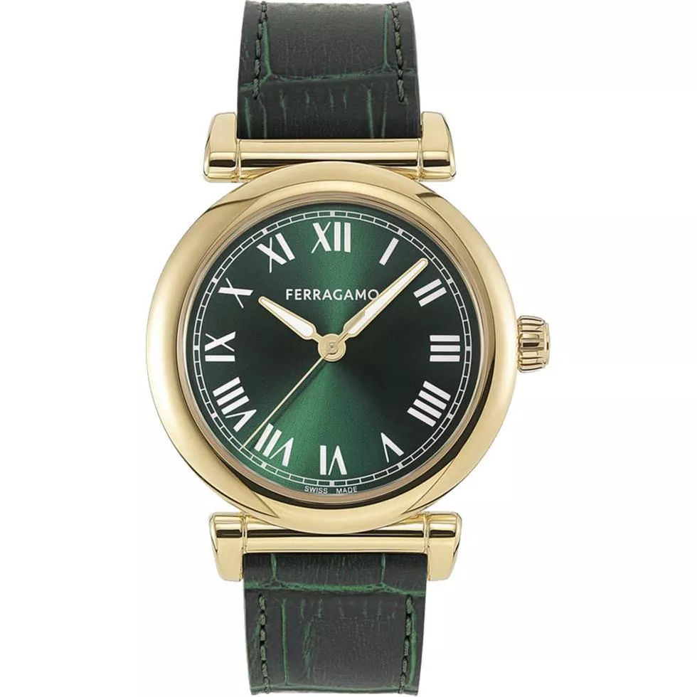 Salvatore Ferragamo Ora Green Tone watch 36mm