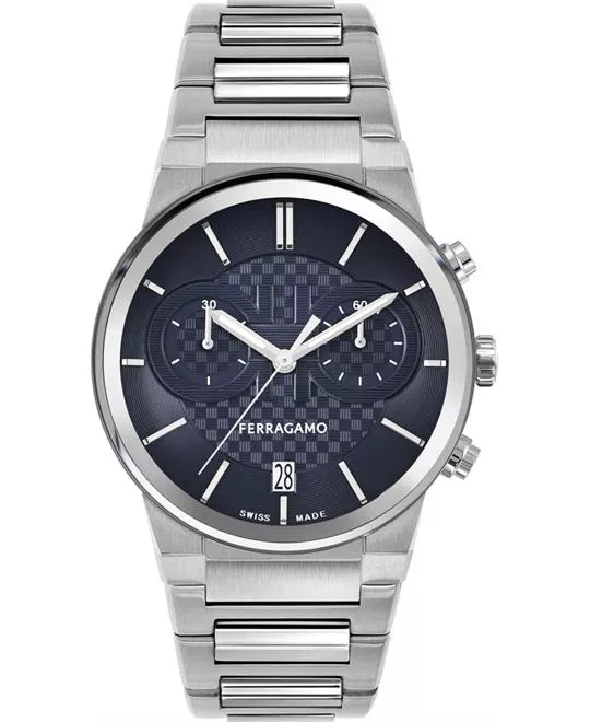 Salvatore Ferragamo Sapphire Chrono Watch 41mm