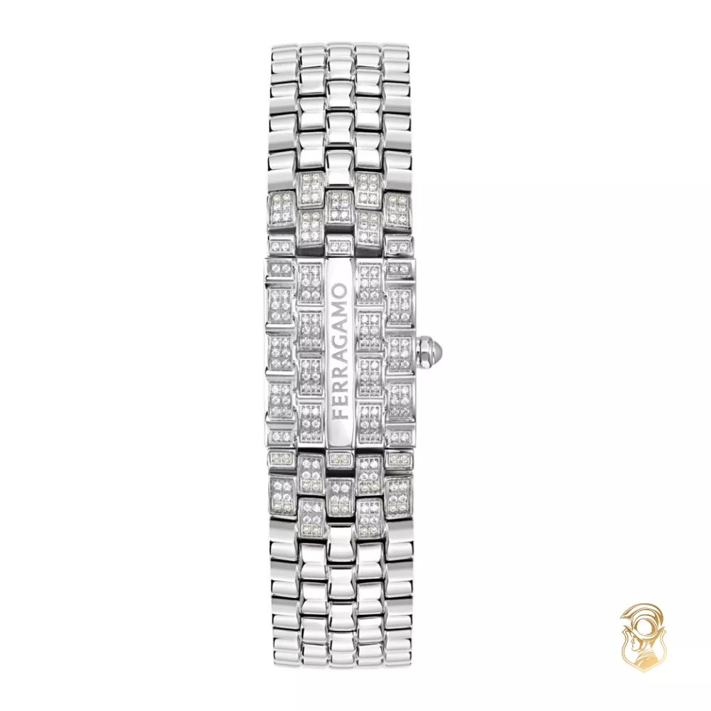 Salvatore Ferragamo Secret Ladies Diamond Watch 18.5mmx30mm