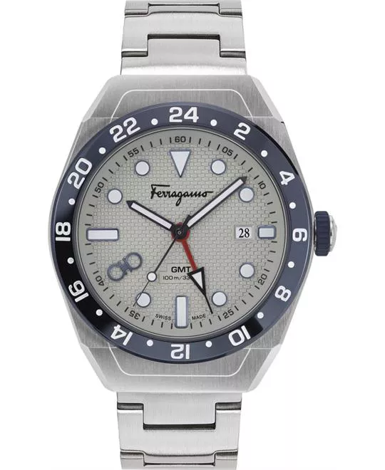 Salvatore Ferragamo SLX GMT Watch 43mm