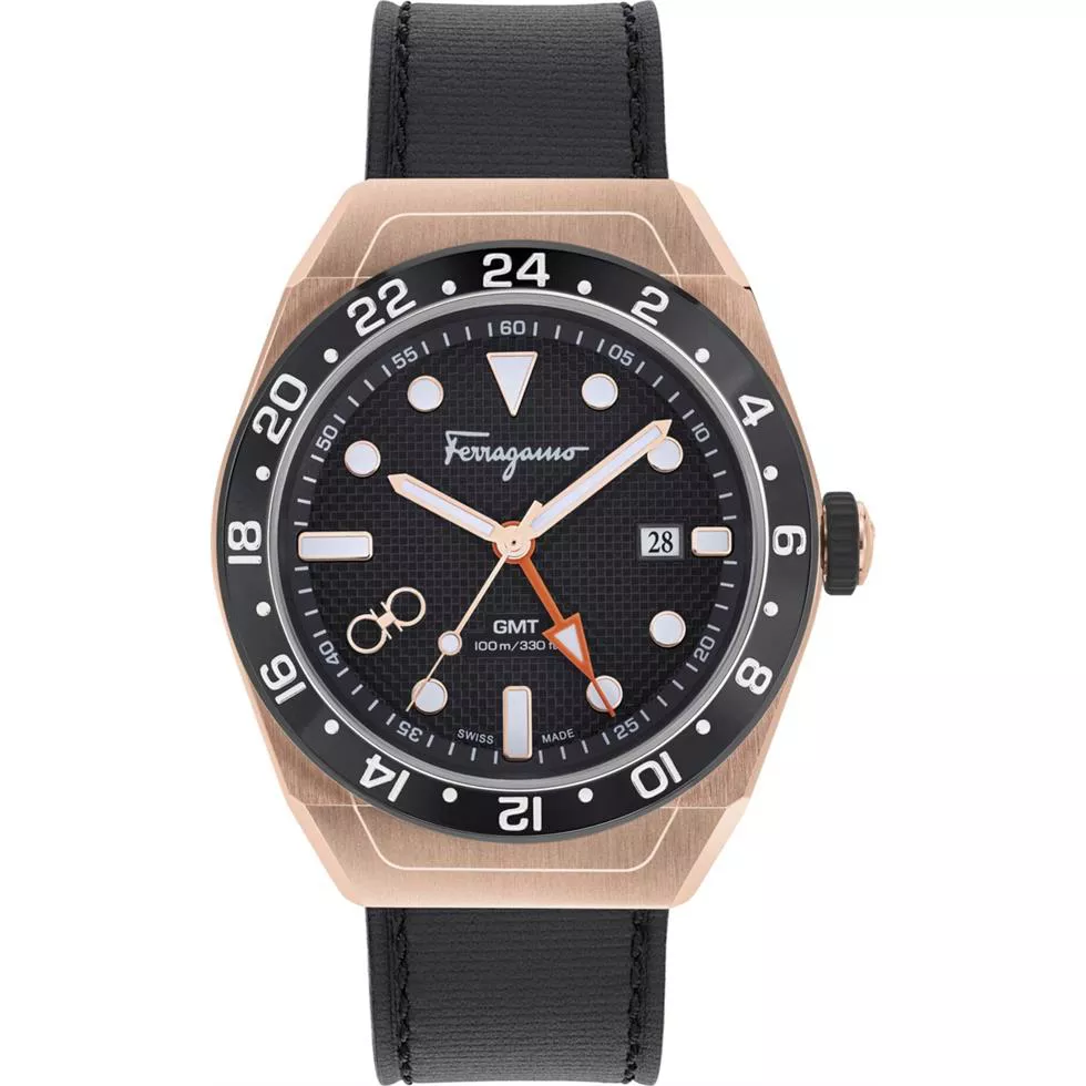 Salvatore Ferragamo SLX GMT Watch 43mm
