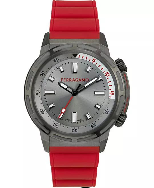 Salvatore Ferragamo Sport Red-Tone Watch 46mm