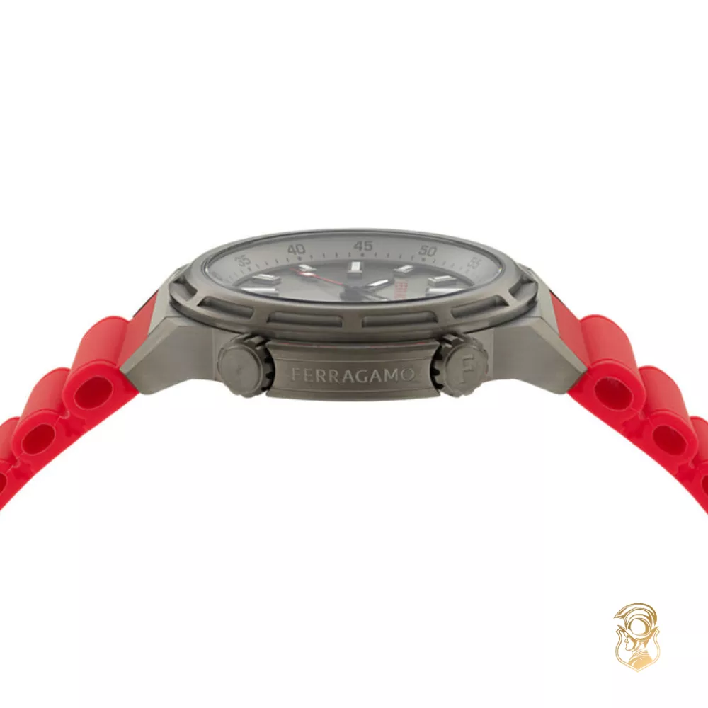 Salvatore Ferragamo Sport Red-Tone Watch 46mm