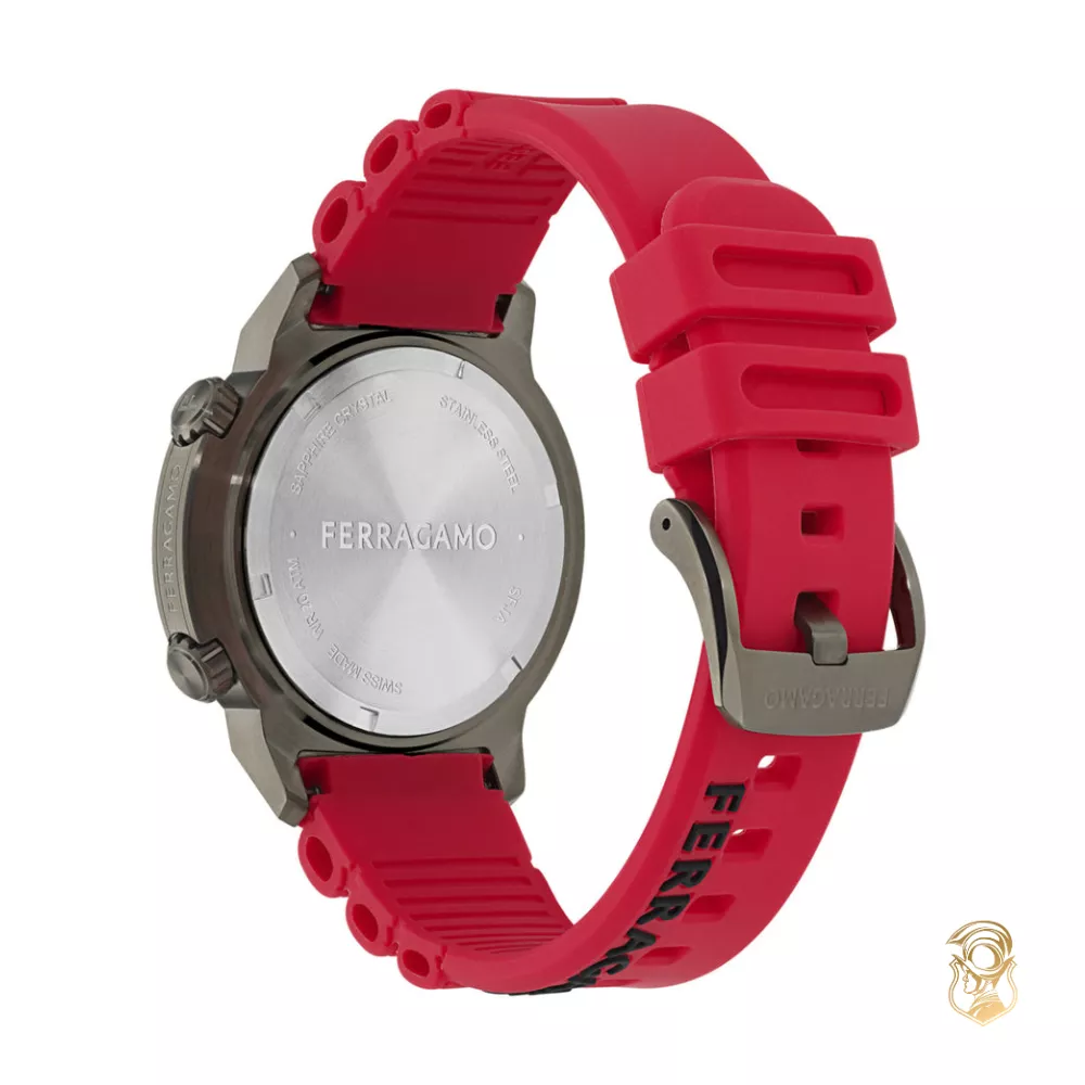 Salvatore Ferragamo Sport Red-Tone Watch 46mm