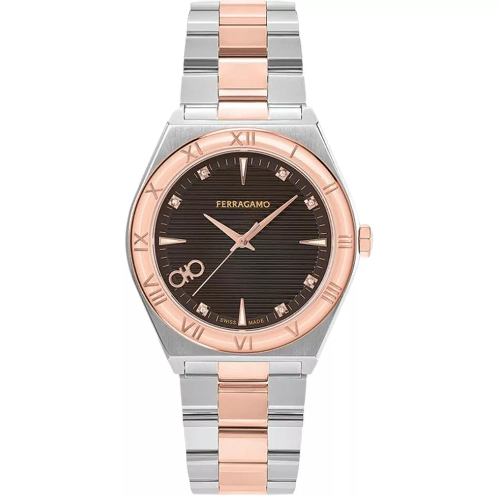 Salvatore Ferragamo Two Tone Watch 40mm
