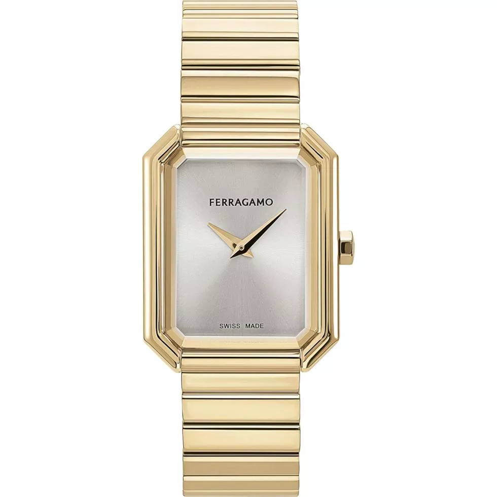 Salvatore Ferragamo Vega Gold-Tone Watch 26.5x33.5mm