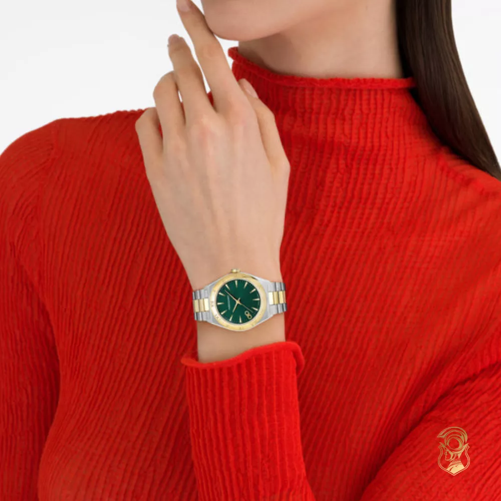 Salvatore Ferragamo Vega Ladies Green-Tone Watch 35mm