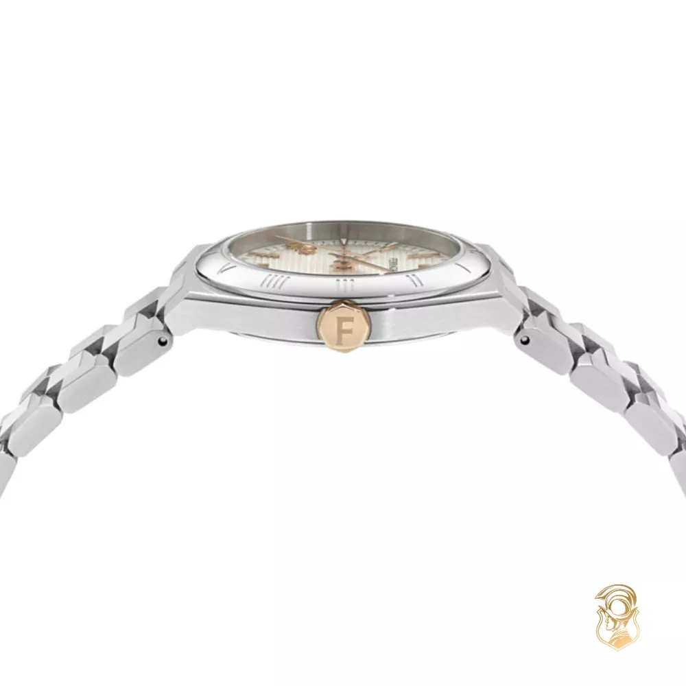 Salvatore Ferragamo Vega Ladies Silver-Tone Watch 35mm