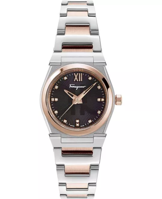 Salvatore Ferragamo Vega Pair Diamond Watch 28mm
