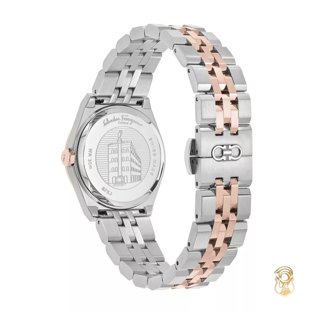 Salvatore Ferragamo Vega Two - Tone Diamond Watch 28mm