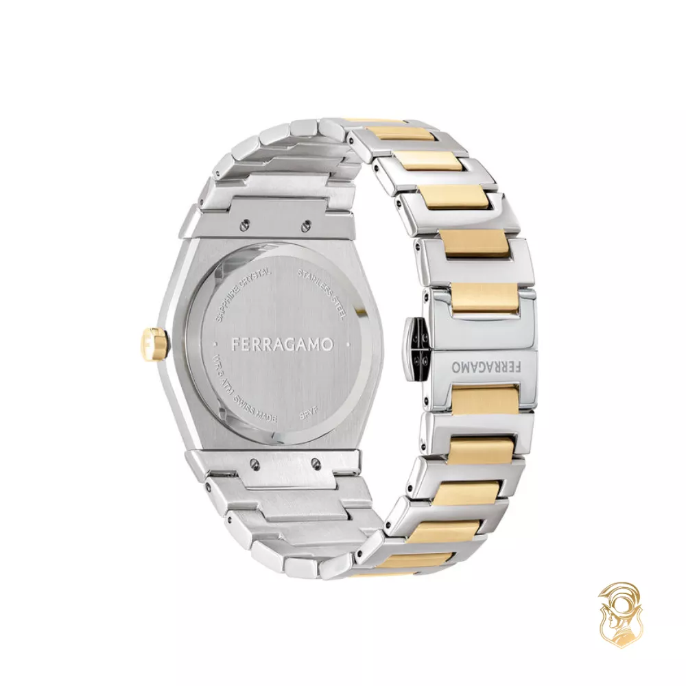 Salvatore Ferragamo Vega Gold-Tone Diamond Watch 40mm