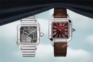 Cartier làm giới mộ điệu say đắm với Santos de Cartier Dual Time và Santos-Dumont Rewind