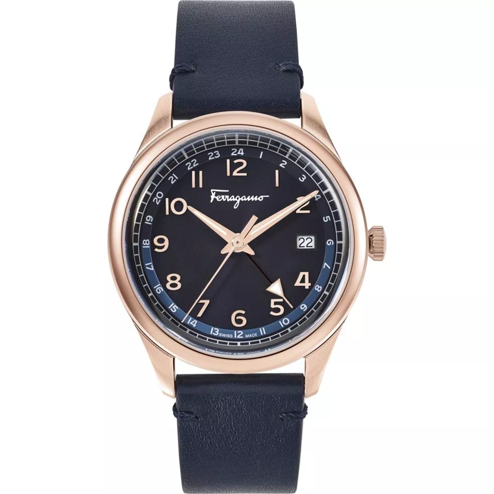 Savatore Ferragamo Timeless Leather Watch 40MM