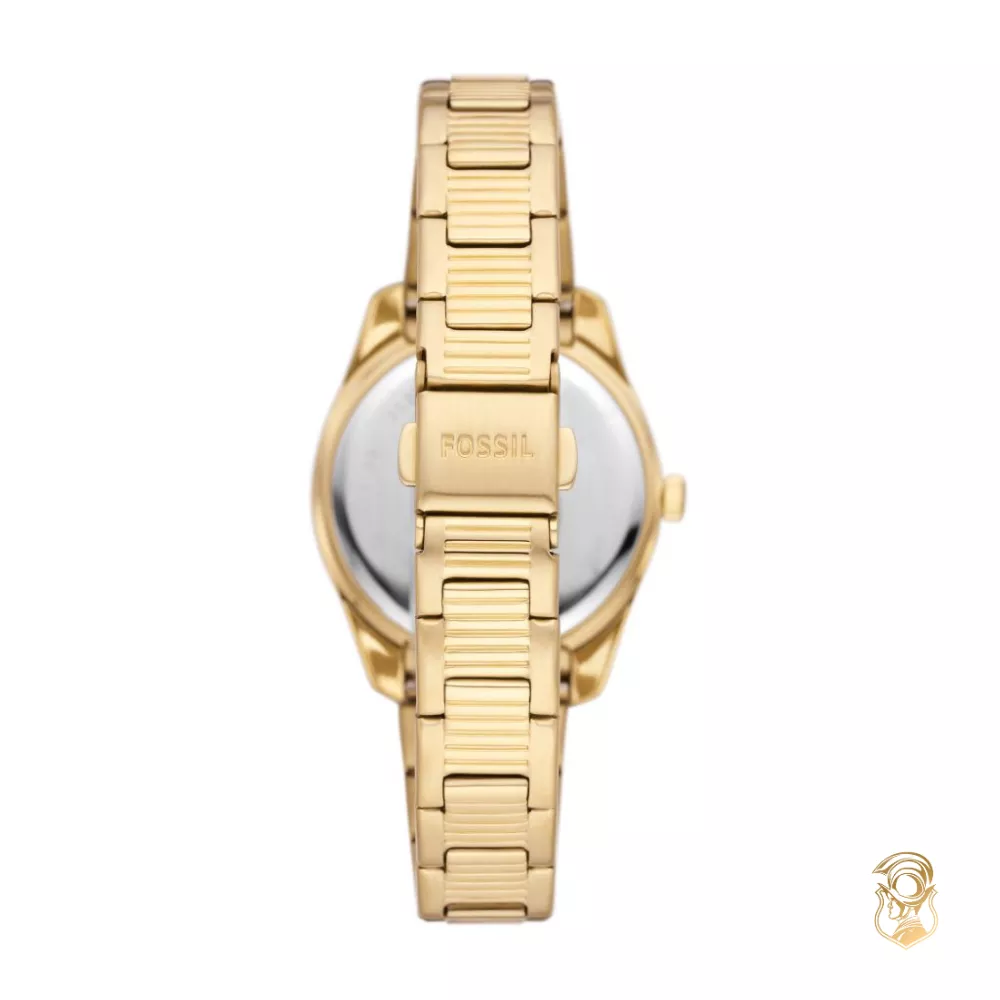 Scarlette Three-Hand Day-Date Gold-Tone Watch 32MM