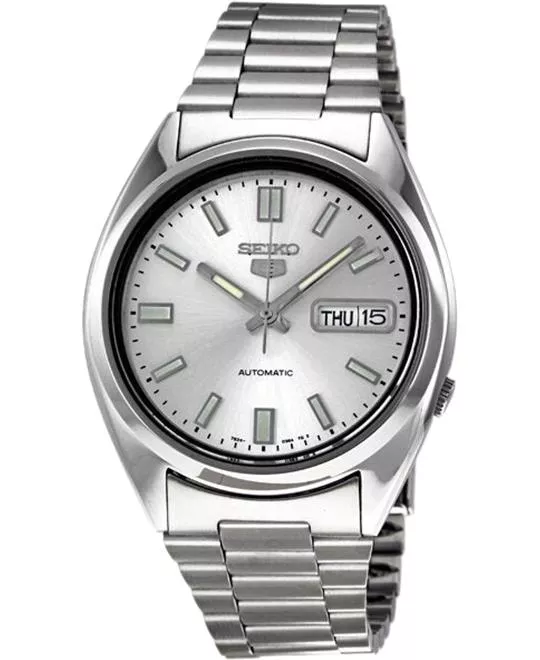 Seiko 5 Automatic Silver Watch 38mm 