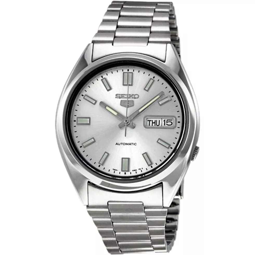 Seiko 5 Automatic Silver Watch 38mm 