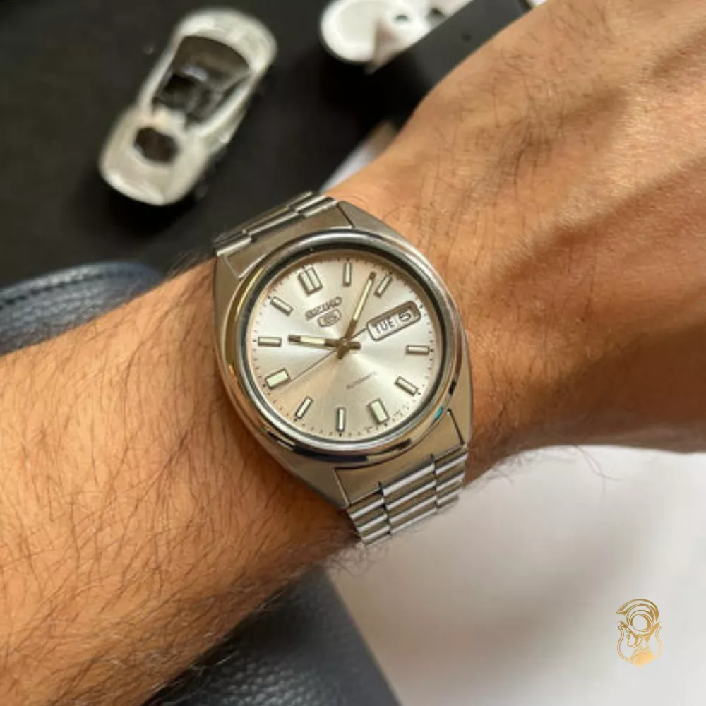 Seiko 5 Automatic Silver Watch 38mm 