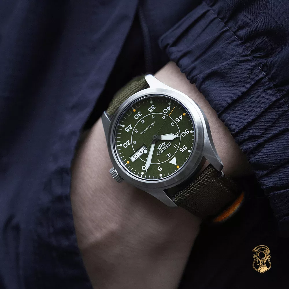 Seiko 5 Sport Green Tone Watch 39.4mm