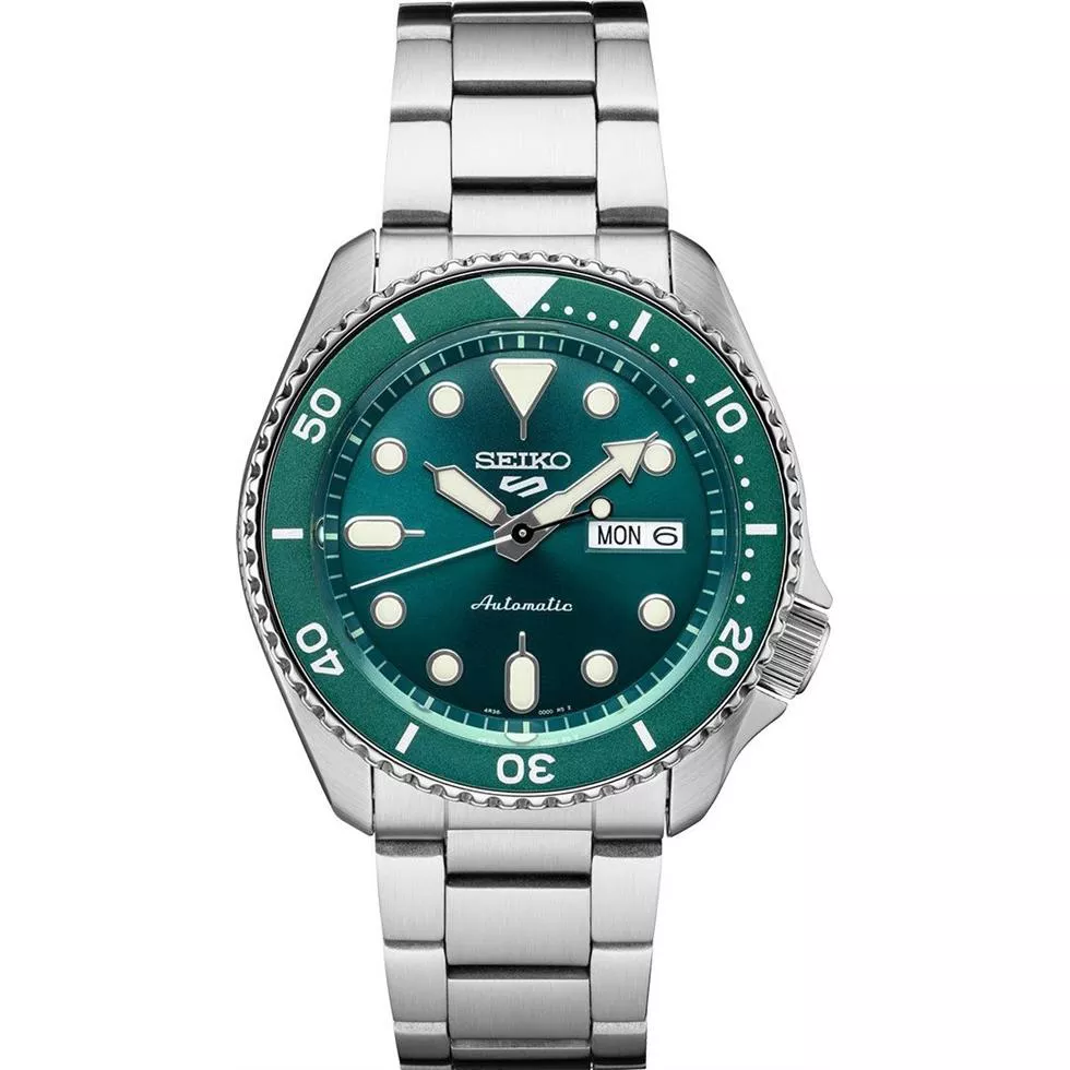 Seiko 5 sports Automatic Green Dial Watch 42.5MM