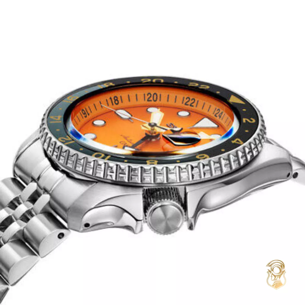 Seiko 5 Sports SKX Sports Orange GMT Watch 42.5mm