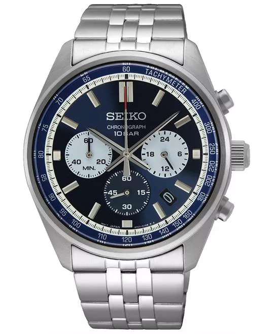 Seiko Chronograph Quartz Blue Watch 41 mm