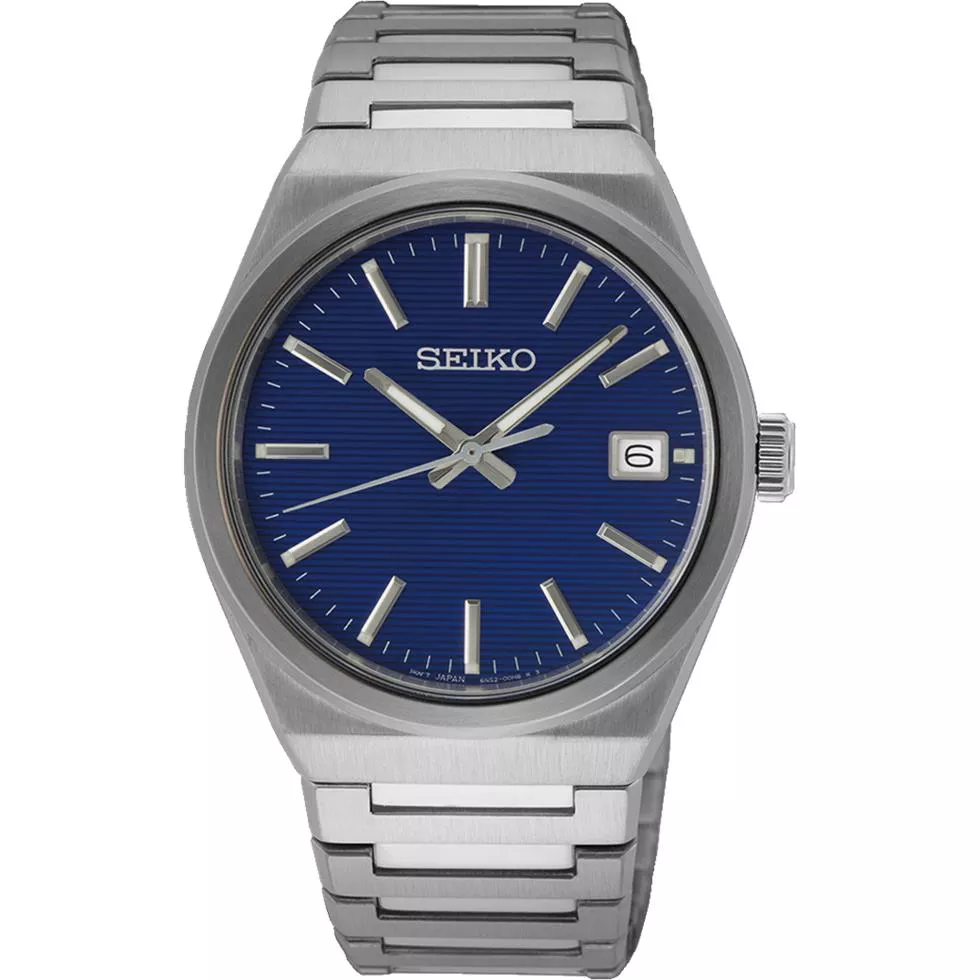 Seiko Classic Quartz Blue Watch 38mm