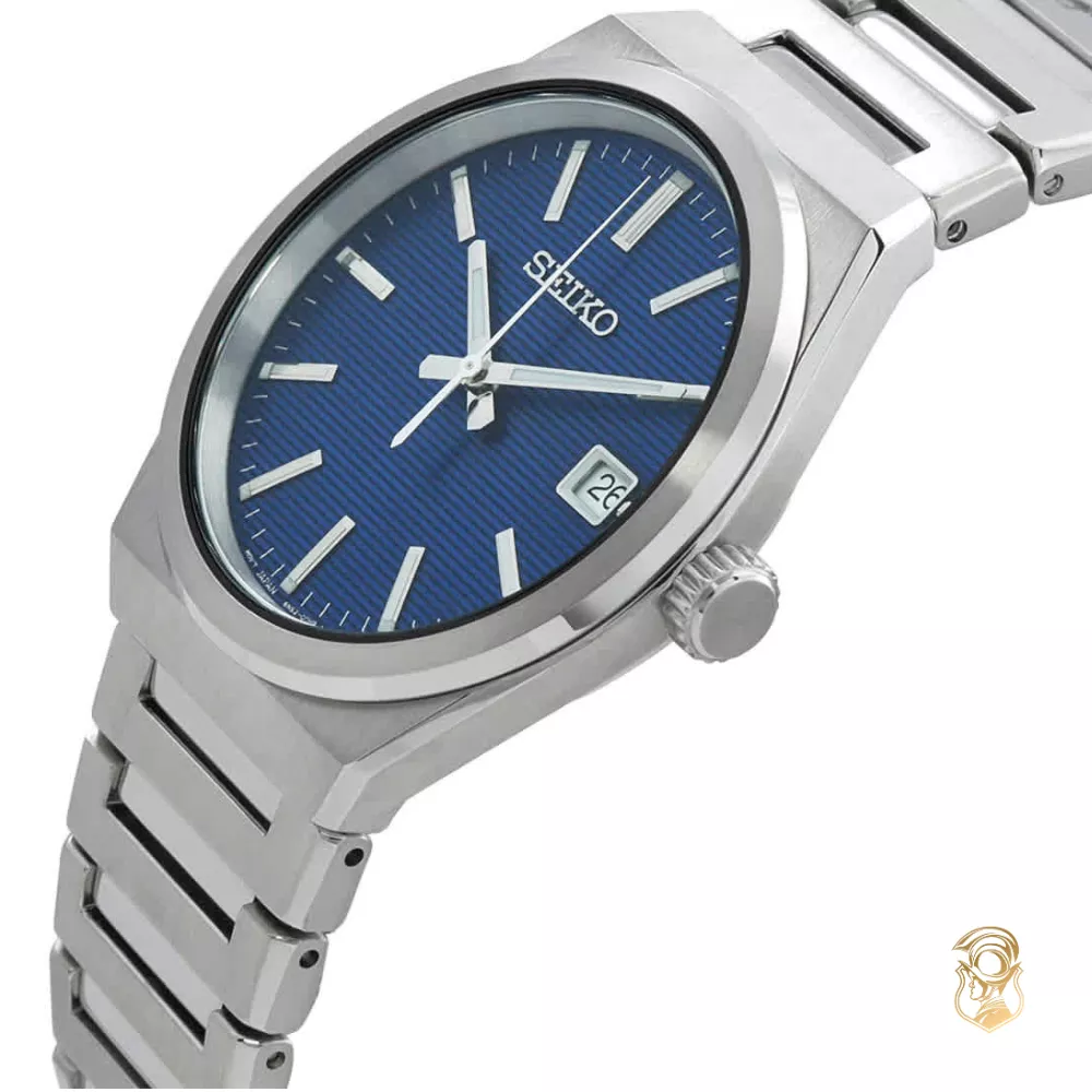 Seiko Classic Quartz Blue Watch 38mm