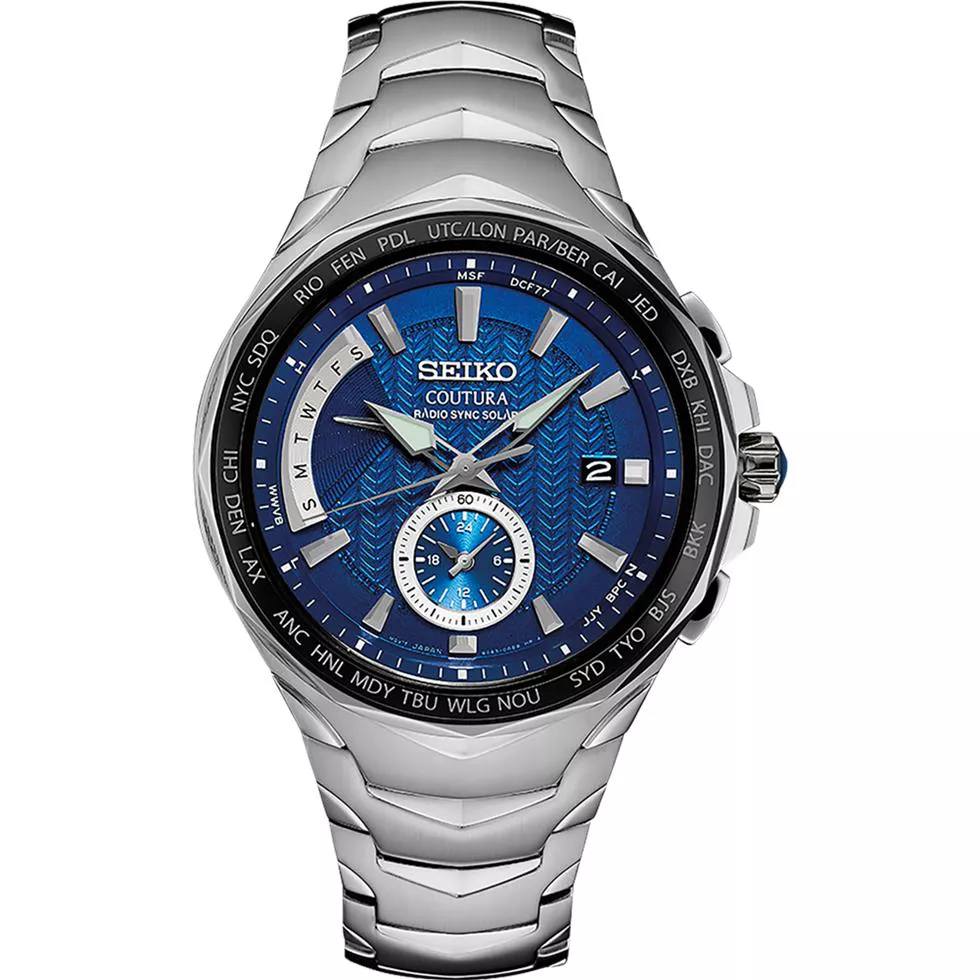 Seiko Coutura Blue Tone Watch 44,6mm