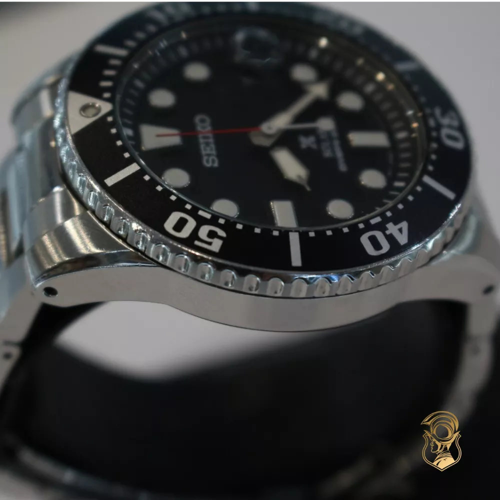 Seiko Prospex Black Dial Stainless Steel Watch 43.5mm