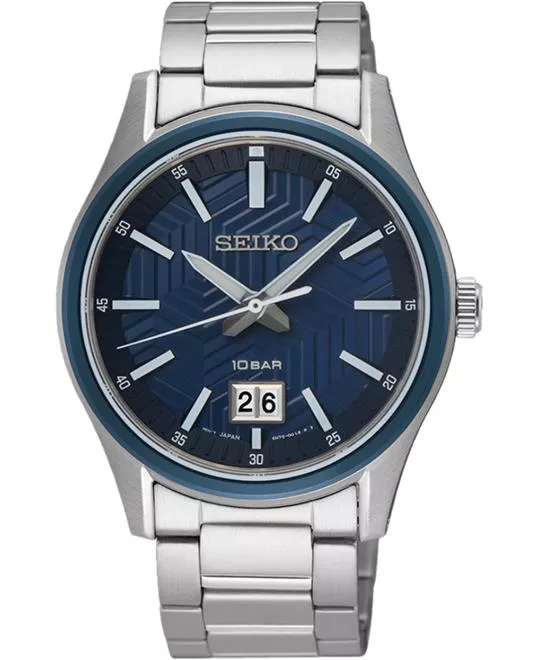 Seiko Quartz Black Watch 38mm 