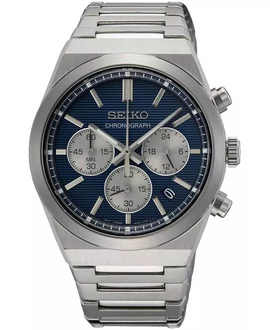 Seiko Sport Chronograph Quartz Blue Watch 40 mm