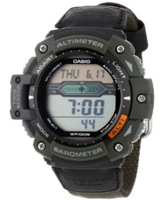 Men's  Twin Sensor Multi-Function Digital Green Sport Watch