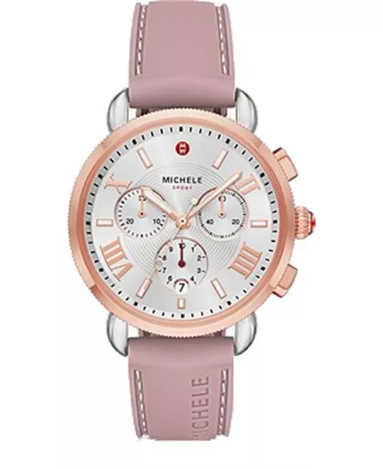 Sporty Sport Sail Rose Silicone Watch 38MM