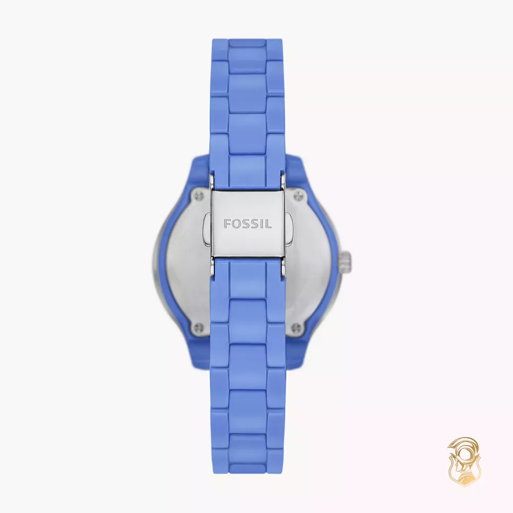 Stella Three-Hand Date Blue Ceramic Watch 30MM