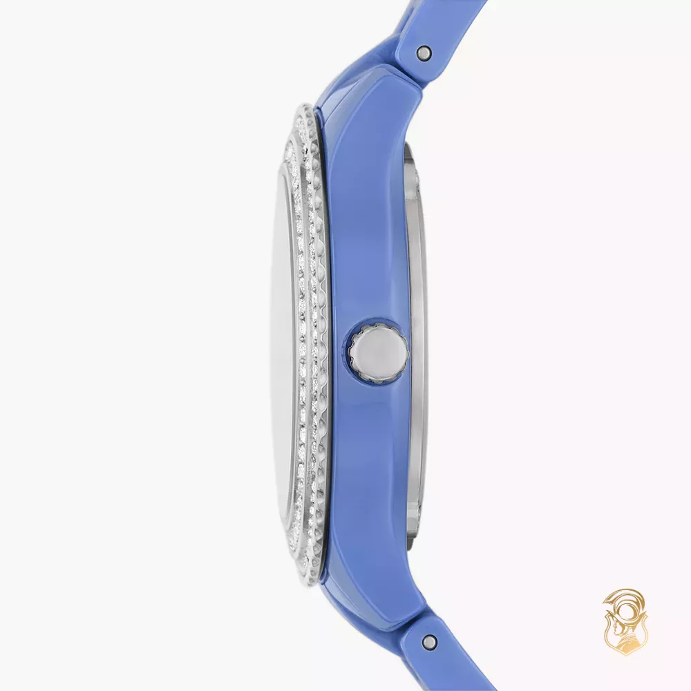 Stella Three-Hand Date Blue Ceramic Watch 30MM