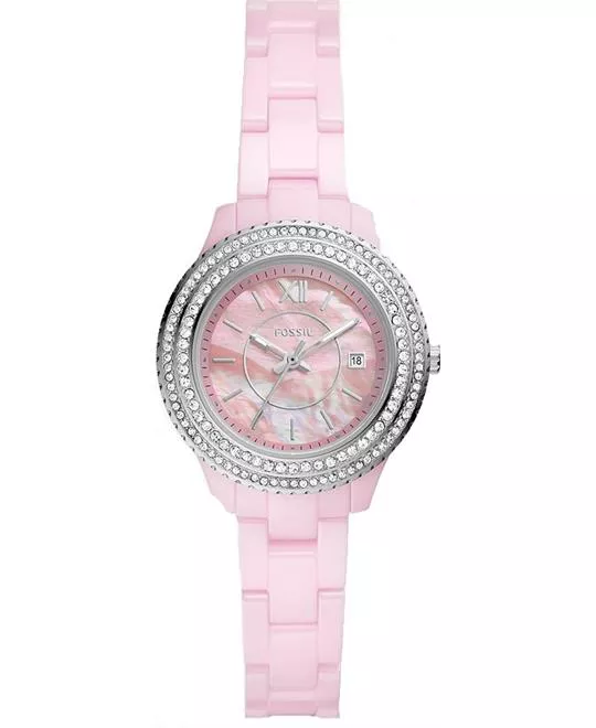 Stella Three-Hand Date Pink Ceramic Watch 30MM