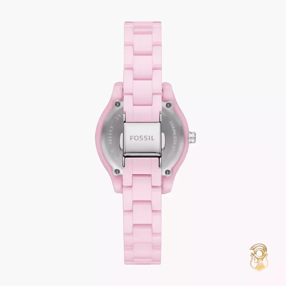 Stella Three-Hand Date Pink Ceramic Watch 30MM