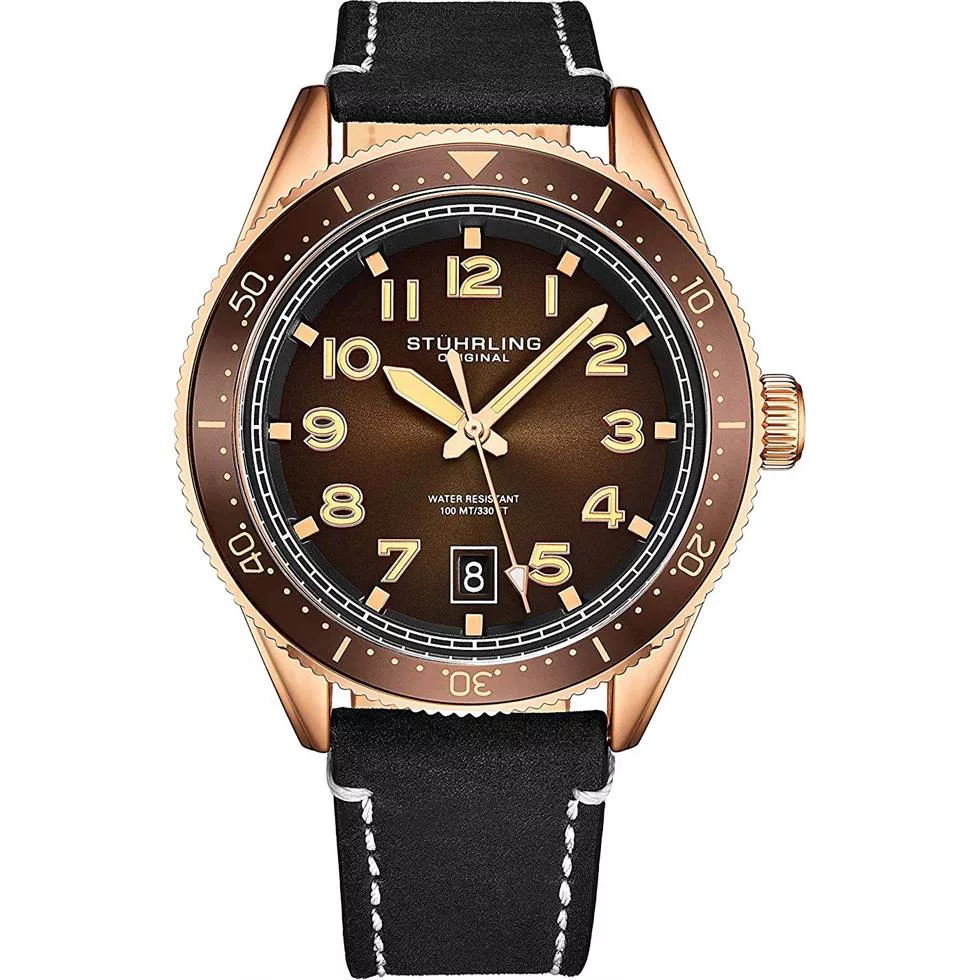 Stuhrling Original 3989 Monaco Watch 42mm 