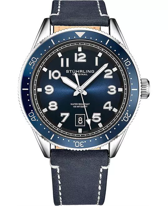 Stuhrling Original 3989 Monaco Watch 42mm
