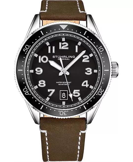 Stuhrling Original 3989 Monaco Watch 42mm
