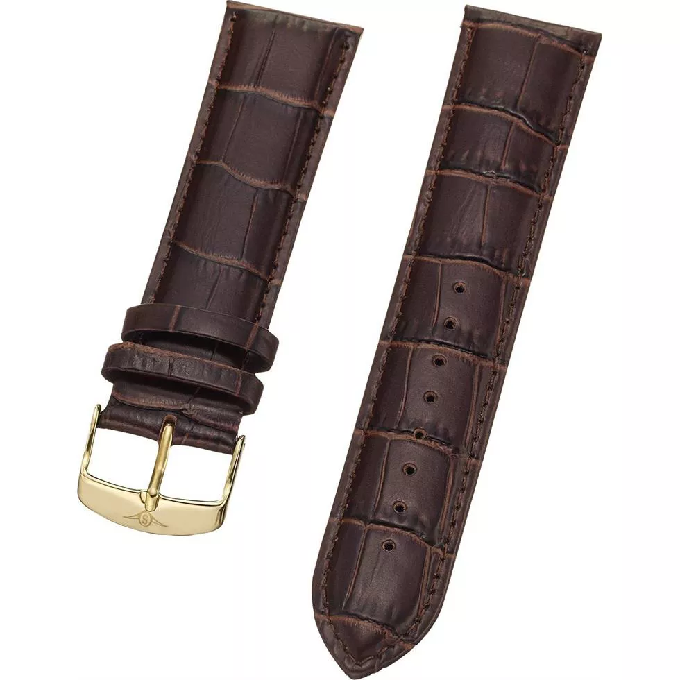 Stuhrling Original Brown leather strap 24mm