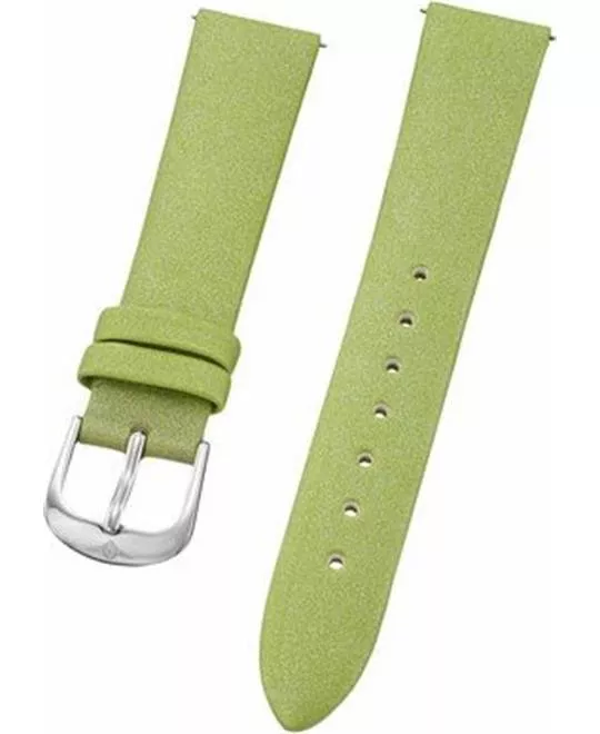 Stuhrling Original green satin twill covered leather strap 18mm 