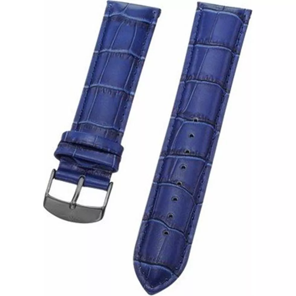 Stuhrling Original Mens blue leather Strap 22mm