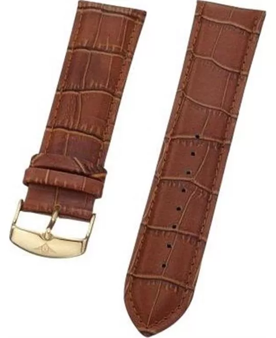 Stuhrling Original men brown leather strap 24mm
