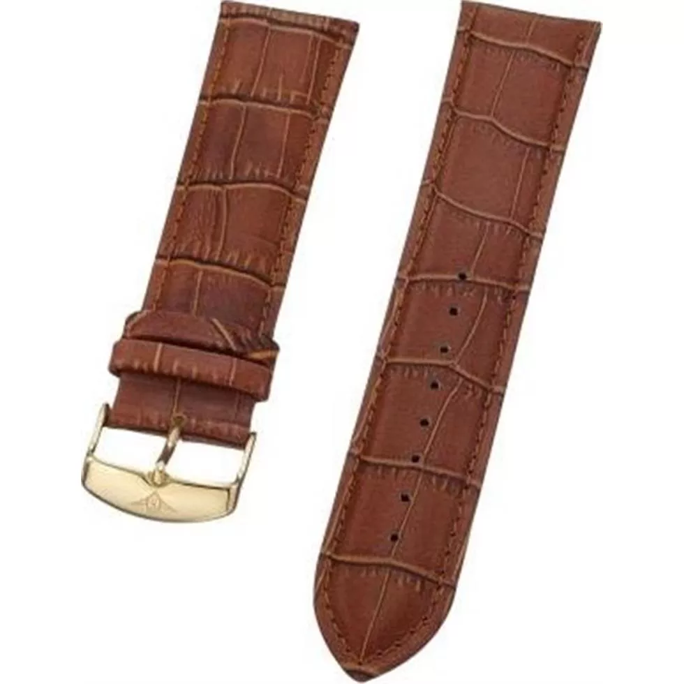 Stuhrling Original men brown leather strap 24mm