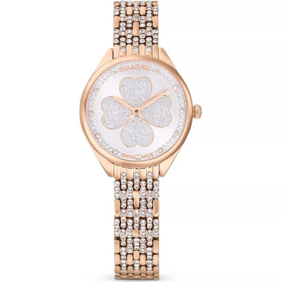 Swarovski Attract Rose Gold-Tone Crystal Watch 35mm