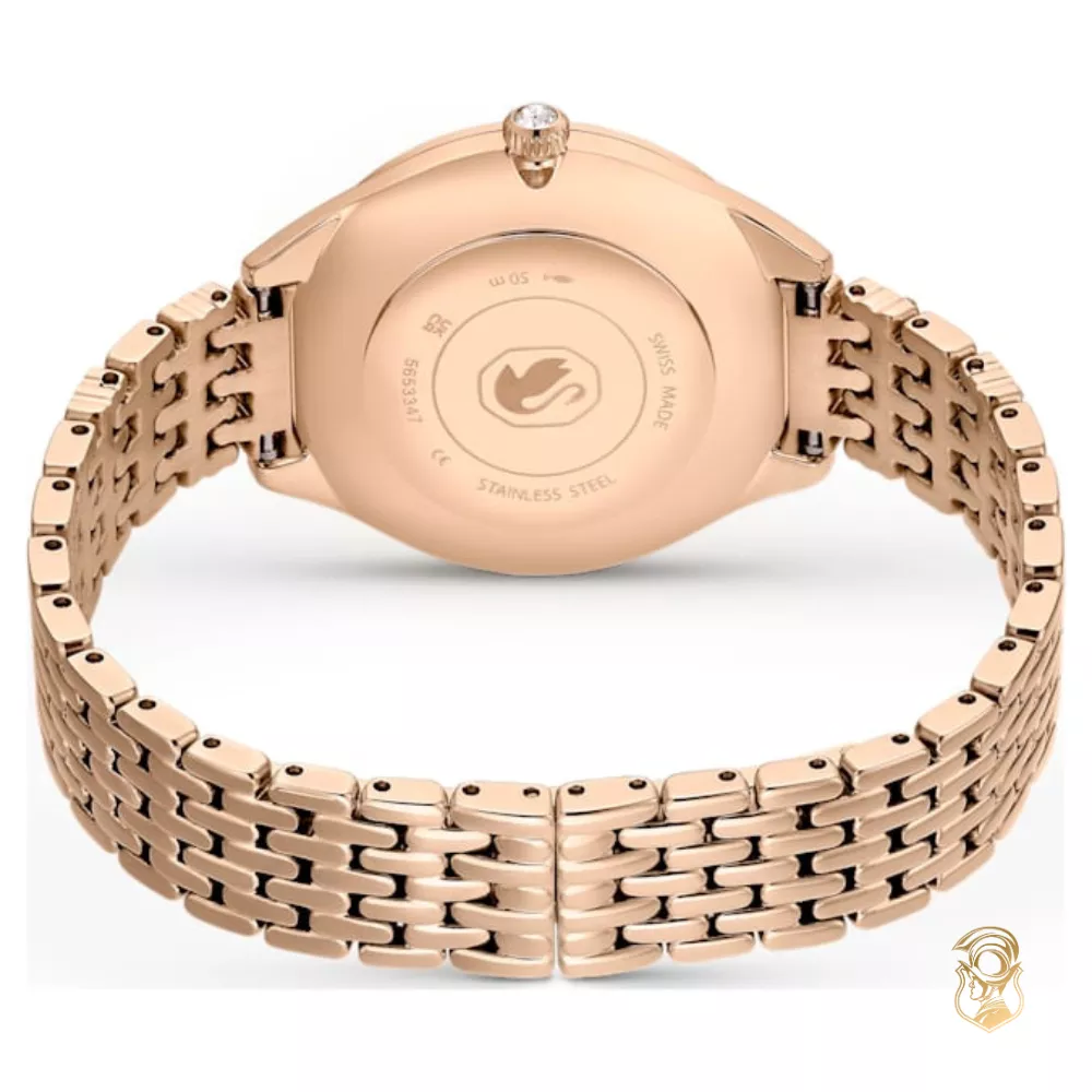 Swarovski Attract Rose Gold-Tone Crystal Watch 35mm