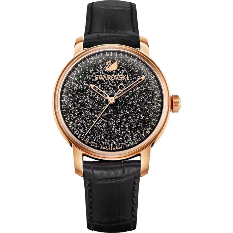 Swarovski Crystalline Hours Black watch 38mm