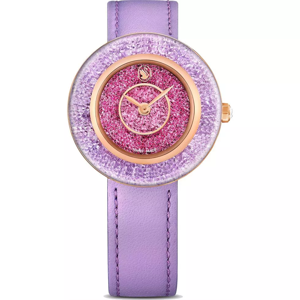 Swarovski Crystalline Lustre Purple Watch 33mm